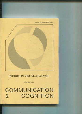 COMMUNICATION & COGNITION. VOLUME 31, NUMBER 2/3. STUDIES IN VISUAL ANALYSIS.