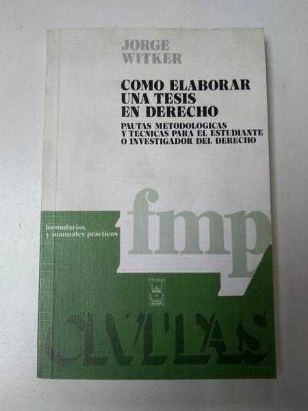 Como elaborar una tesis en derecho