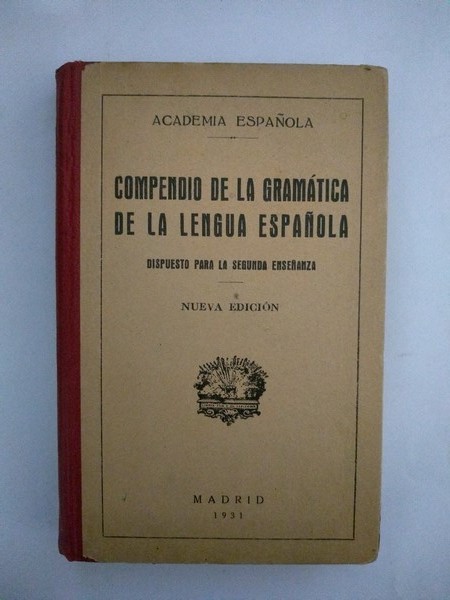 Compendio de la gramatica de la lengua española