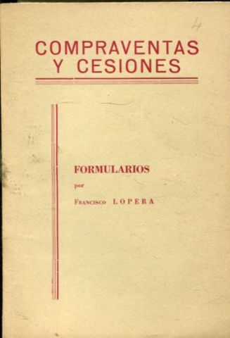 COMPRAVENTAS Y CESIONES.
