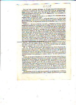 COMUNICACIÓN DEL EXCMO. SR. DIRECTOR GENERAL DE INFANTERIA A LOS CORONELES DE LOS CUERPOS DEL ARMA DE SU CARGOLA REAL ORDEN DE 16 DE DICIEMBRE ULTIMO, RELATIVA A LA S VENTAJAS QUE S.M. SE HA DIGNADO CONCEDER A LOS GEFES Y OFICIALES QUE SOLCITEN EL RETIRO.