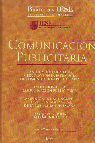 COMUNICACIÓN PUBLICITARIA.