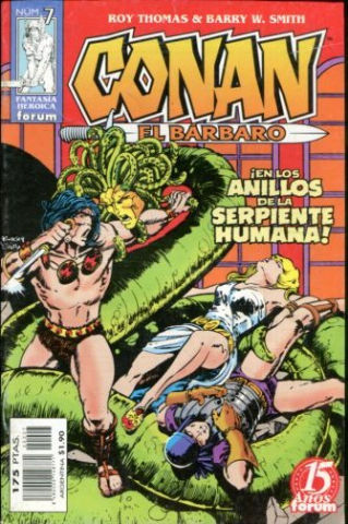 CONAN EL BARBARO. Nº 7: EN LOS ANILLOS DE LA ERPIENTE HUMANA.