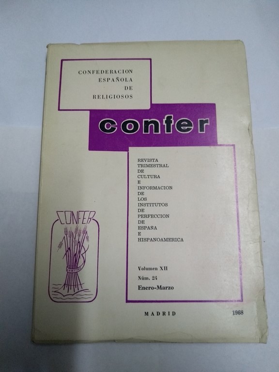 Confer Vol. XII, Núm. 24