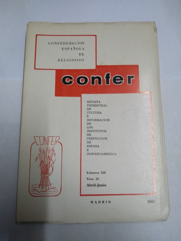 Confer Vol. XII, Núm. 25