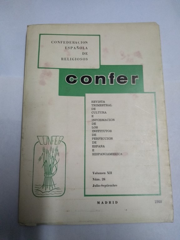 Confer Vol. XII, Núm. 26