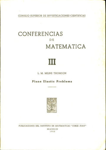 CONFERENCIAS DE MATEMATICA III.