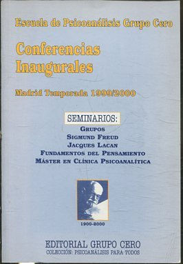 CONFERENCIAS INAUGURALES. MADRID TEMPORADA 1999/ 2000.