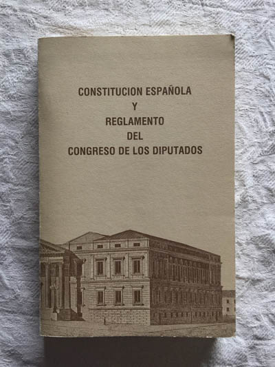 Constitución española y reglamento del Congreso de los Diputados