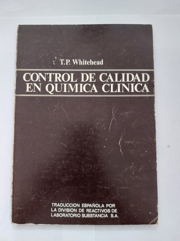 Control de calidad en química clínica