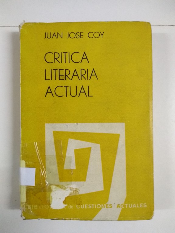 Crítica literaria actual