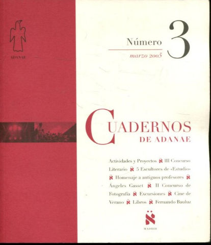 CUADERNOS DE ADANAE Nº 3.