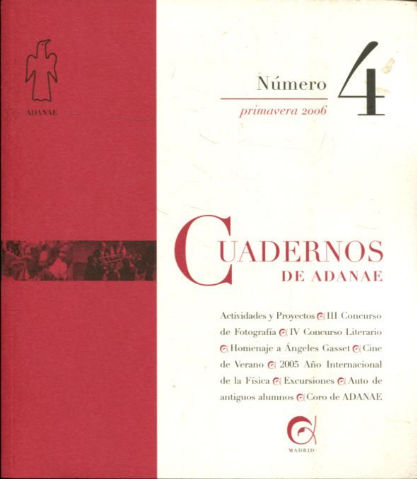 CUADERNOS DE ADANAE Nº 4.