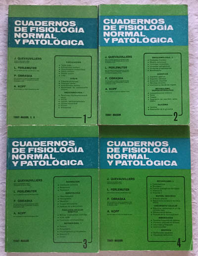 Cuadernos de fisiología normal y patológica (4 tomos)