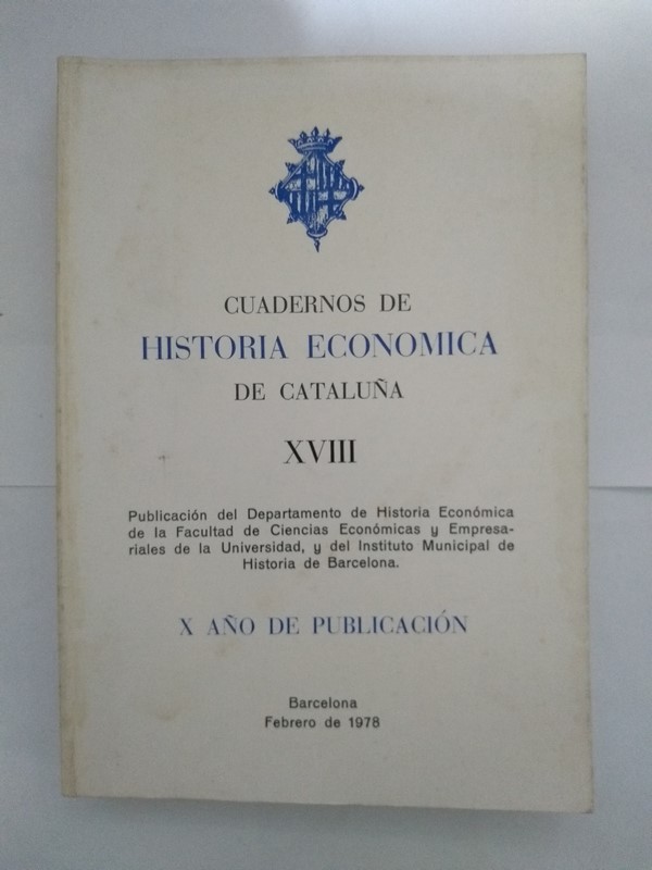 Cuadernos de Historia Economica de Cataluña XVIII