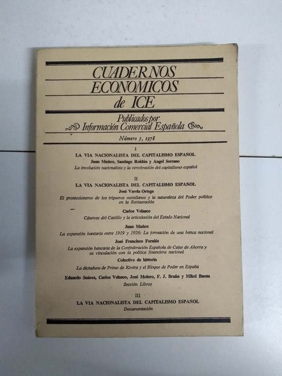 Cuadernos Económicos de ICE, 5