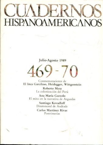 CUADERNOS HISPANOAMERICANOS. 469-470.