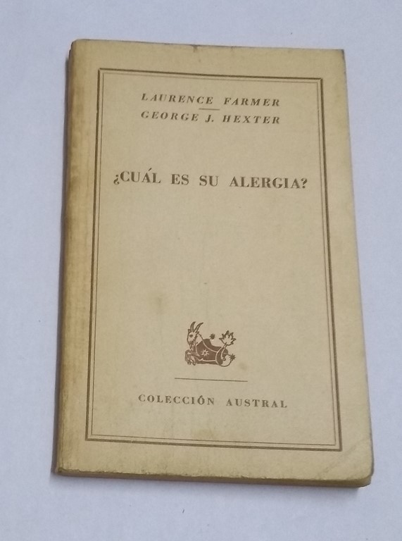 ¿Cuál es su alergia?