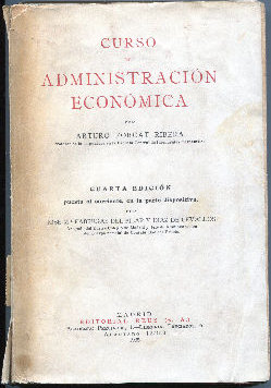 CURSO DE ADMINISTRACION ECONOMICA.
