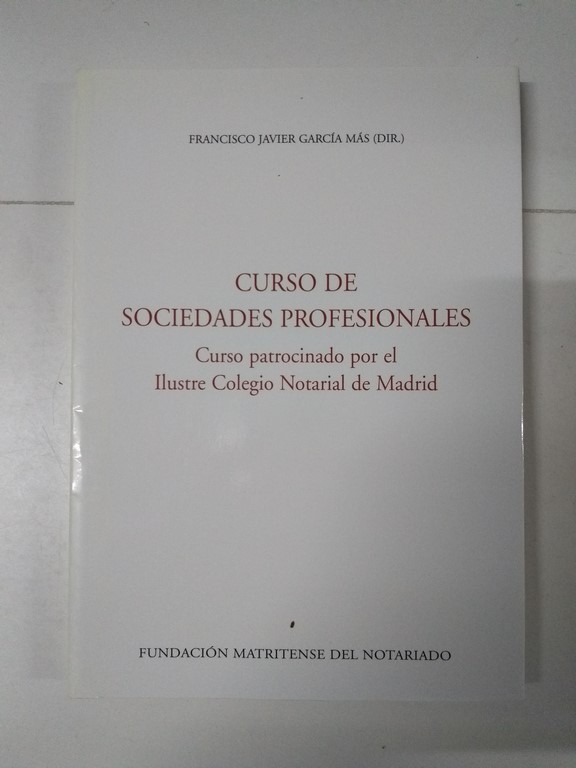 Curso de Sociedades Profesionales