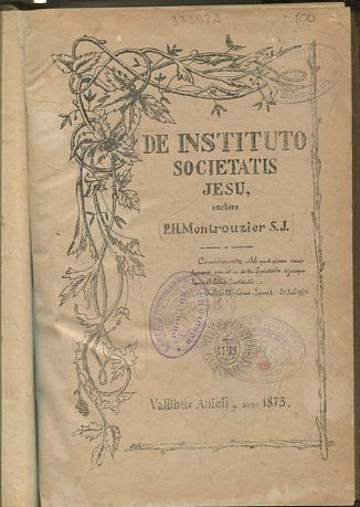 DE INSTITUTO SOCIETATIS JESU.