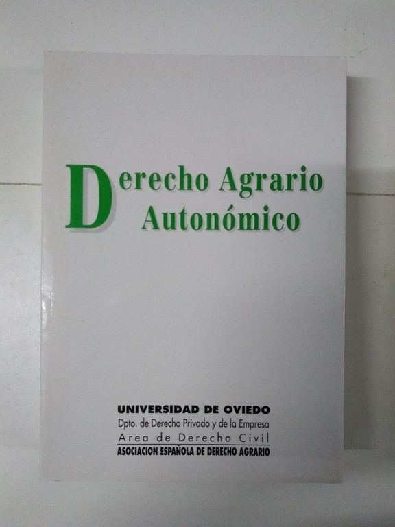 Derecho Agrario Autonómico