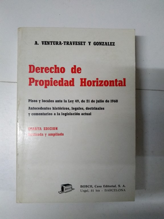 Derecho de Propiedad Horizontal