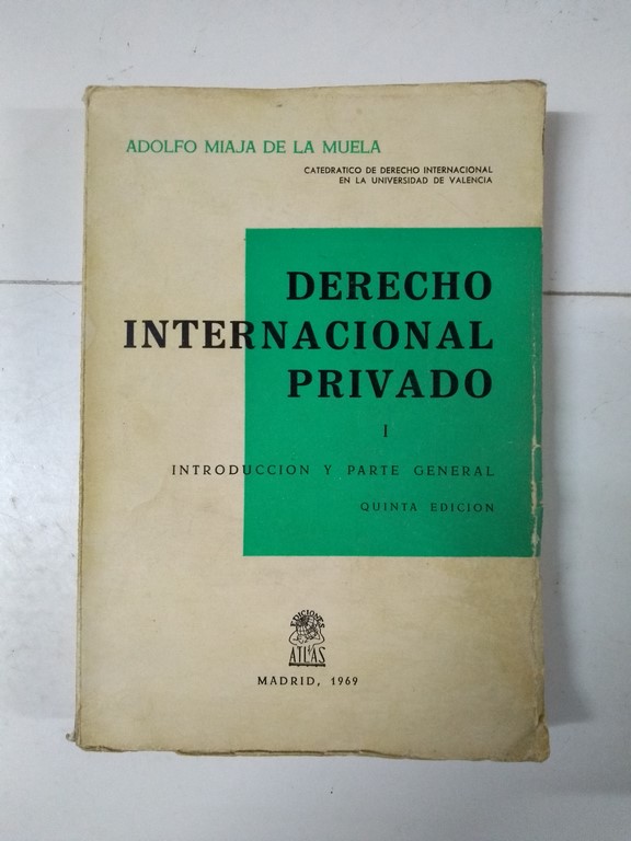 Derecho Internacional Privado I