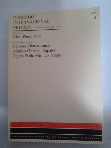 Derecho Internacional Privado. II