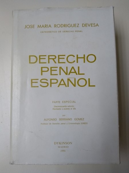 Derecho Penal Español. Parte especial