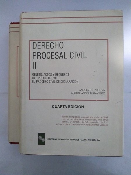 Derecho Procesal Civil. Tomo I y II