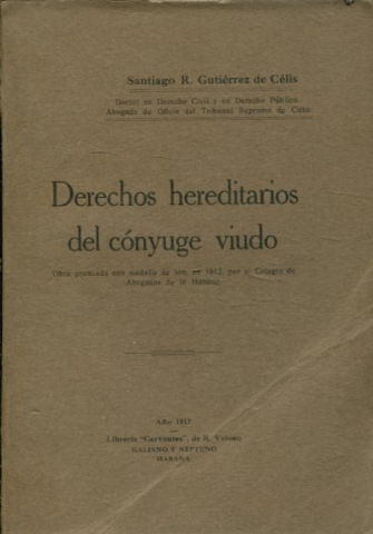 DERECHOS HEREDITARIOS DEL CONYUGE VIUDO.