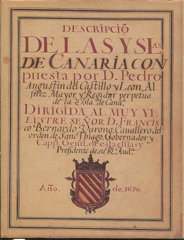 DESCRIPCIO DE LAS ISLAS DE CANARIA.