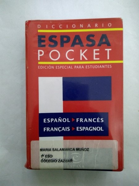Diccionario Espasa pocket. Español – Frances. Francais - Espagnol