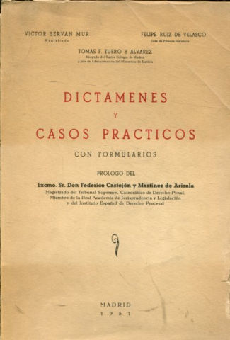 DICTAMENES Y CASOS PRACTICOS CON FORMULARIOS.