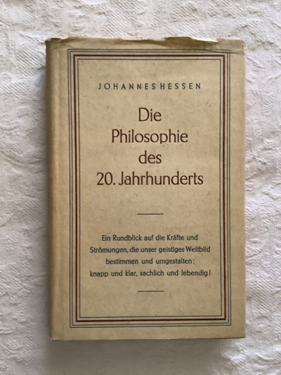 Die philosophie des 20. Jahrhunderts