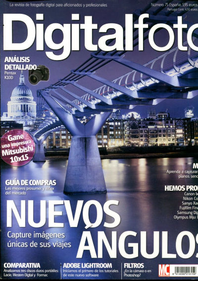 DIGITALFOTO. LA REVISTA DE FOTOGRAFIA DIGITAL PARA AFICIONADOS Y PROFESIONALES. NUM. 75.