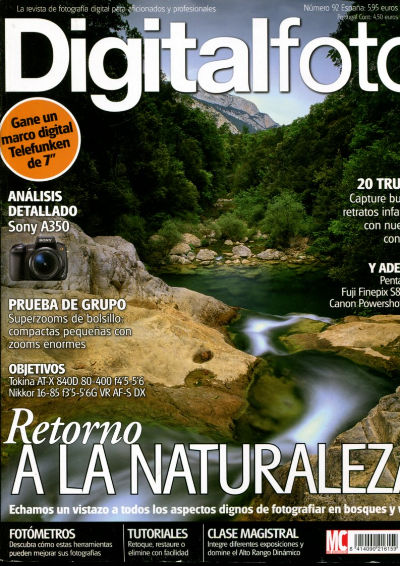 DIGITALFOTO. LA REVISTA DE FOTOGRAFIA DIGITAL PARA AFICIONADOS Y PROFESIONALES. NUM. 92.