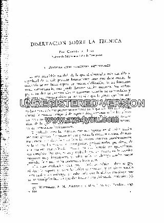 DISERTACION SOBRE LA TECNICA.