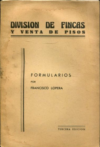 DIVISION DE FINCAS Y VENTA DE PISOS.