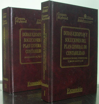 DUDAS, EJEMPLOS Y SOLUCIONES DEL PLAN GENERAL DE CONTABILIDAD. RESOLUCIONES, CONSULTAS Y MANUALES I-II-III-IV-V.