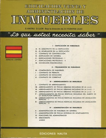 EDIFICACION, VENTA Y ADMINISTRACION DE INMUEBLES.