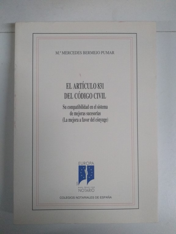El Artículo 831 del Código Civil