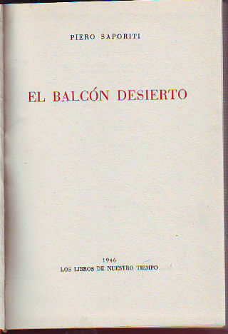 EL BALCON DESIERTO.