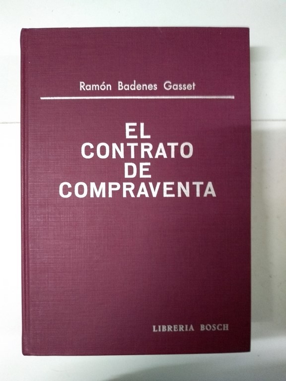 El Contrato de Compraventa