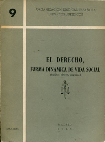 EL DERECHO, FORMA DINAMICA DE VIDA SOCIAL.