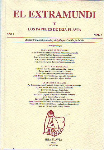 EL EXTRAMUNDI Y LOS PAPELES DE IRIA FLAVIA. AÑO I, NUM. 0