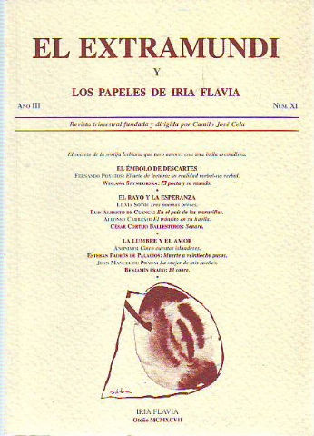 EL EXTRAMUNDI Y LOS PAPELES DE IRIA FLAVIA. AÑO III, NUM. XI.