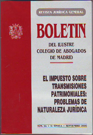 EL IMPUESTO SOBRE TRANSMISIONES PATRIMONIALES: PROBLEMAS DE NATURALEZA.