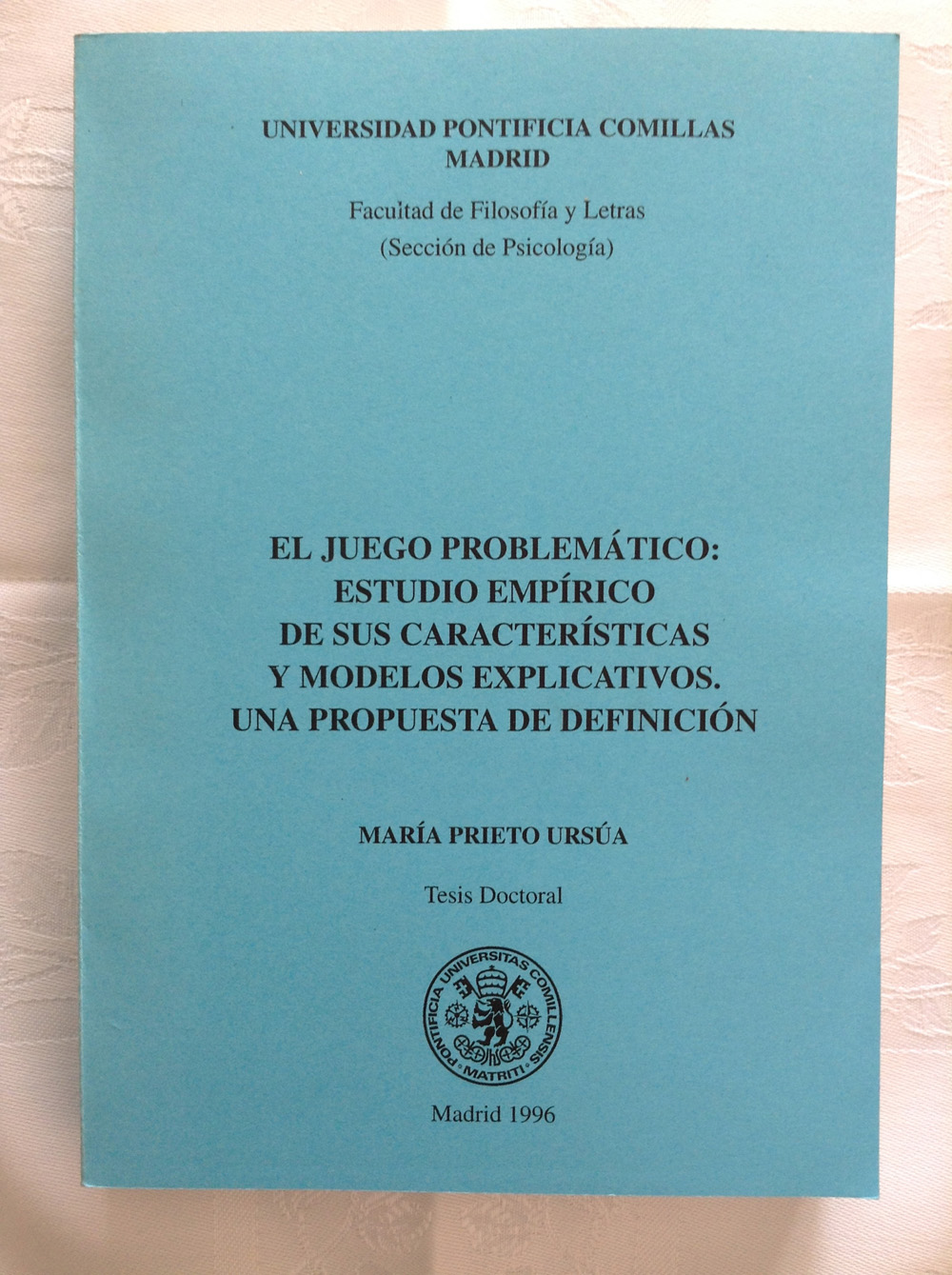 El juego problemático: Estudio empírico de sus características y modelos explicativos. Una propuesta de definición